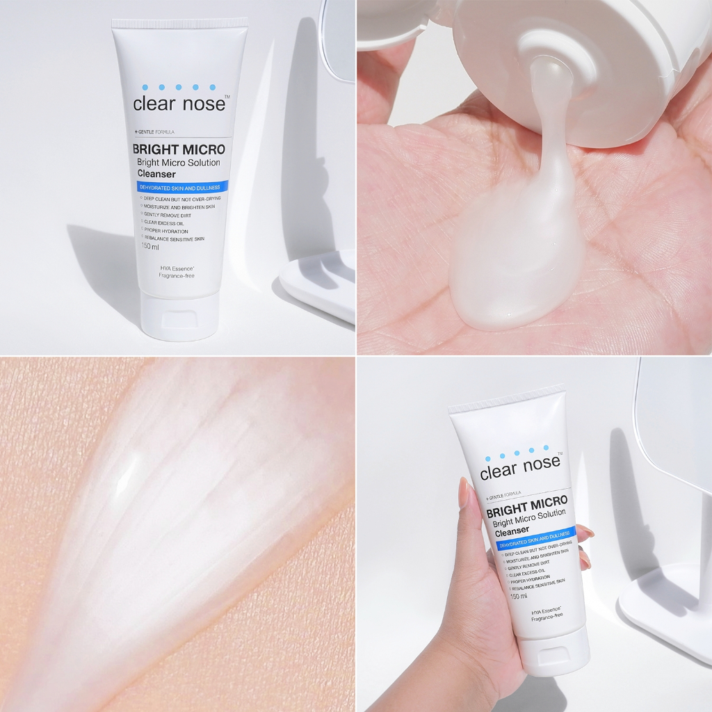 [โปรแรง]โฟมล้างหน้าเคลียร์โนส ไบรท์ สีฟ้า Clear Nose Cleanser Bright 150ml 1ชิ้น(CNW2) รูปที่ 4