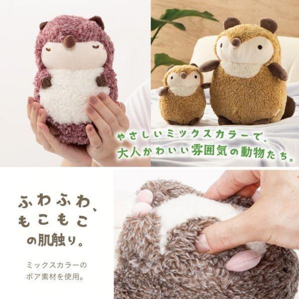 LIV HEART Fluffy Animal Tanuki Soft Mochi Plush ตุ๊กตา สัตว์ ทานุกิ เนื้อมาชเมลโล่โมจิ ลิขสิทธิ์แท้จ