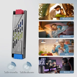 กดเพาเวอร์ซัพพลาย LED บางเฉียบ DC12V / 24V หม้อแปลงไฟพร้อมอะแดปเตอร์