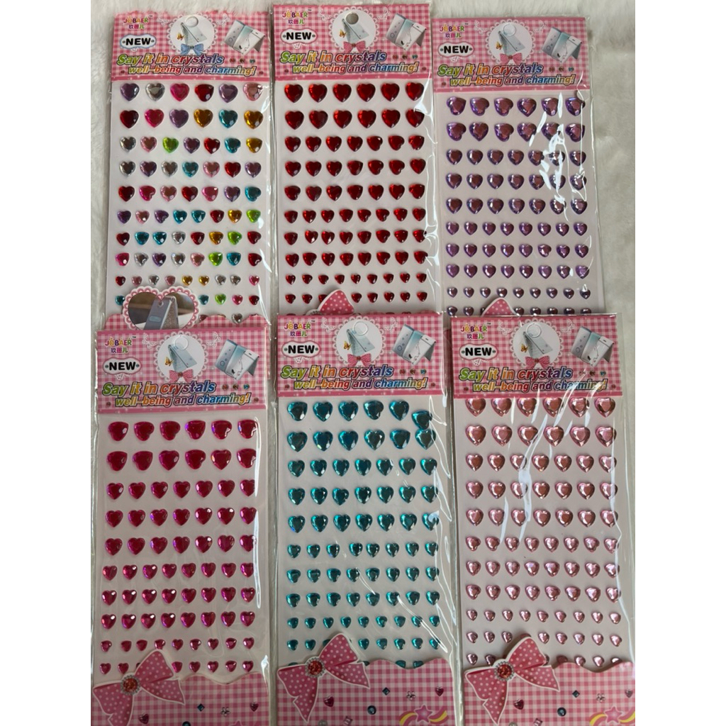 สั่งขั้นต่ำ30บาทต่อออเดอร์(ไม่รวมค่าส่ง) 🍵 สติ๊กเกอร์หัวใจไล่ขนาดมี 4 ขนาด มีสีให้เลือกใช้ติดตกแต่งการ์ด🥟