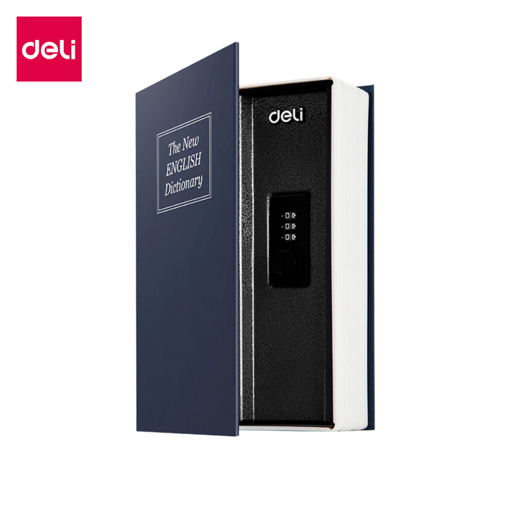 Deli เซฟสมุด เซฟหนังสือ สำหรับเก็บเงิน ซ่อนสิ่งมีค่า แนบเนียน ล็อครหัส ปลอดภัย ไร้กังวล Book Safe