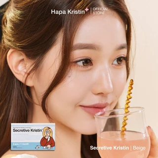 HapaKristin คอนแทคเลนส์ รายเดือน รุ่น Secretive Kristin สี Beige (2pcs/box) มีค่าสายตา Contact Lens