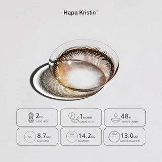 HapaKristin คอนแทคเลนส์ รายเดือน รุ่น Secretive Kristin สี Beige (2pcs/box) มีค่าสายตา Contact Lens