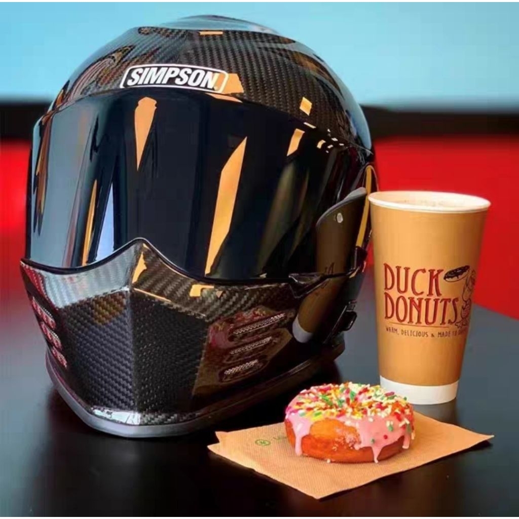 (พร้อมส่งในไทย) Simpson Ghost bandit Carbon(คาร์บอนไฟเบอร์) ไซส์M