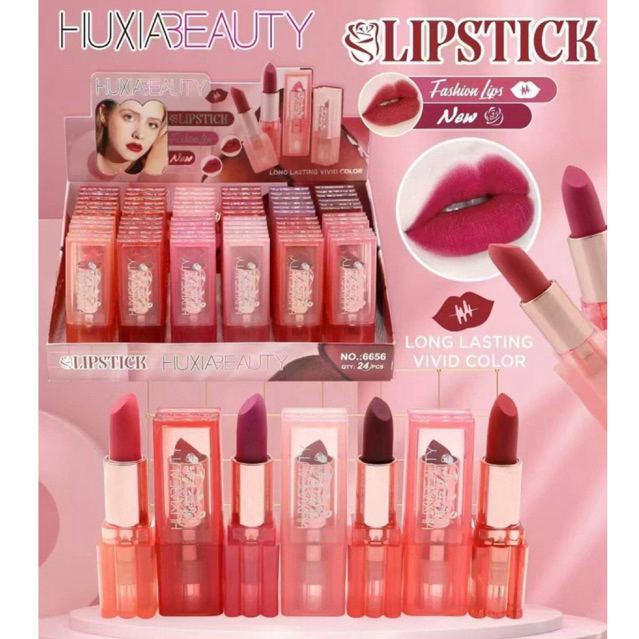 ลิปแมท huxia beauty ยกถาด 24 แท่ง