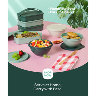 Tupperware ปิ่นโต 4 ชั้น Click To Go with Handle