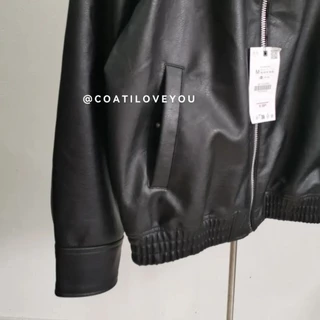 **ของแท้พร้อมส่งจากไทย** ZARA​ ​FAUX​ LEATHER​ BOMBER​ MEN'S​ JACKET​