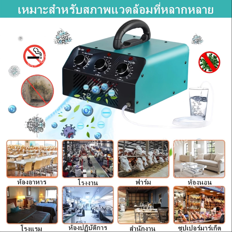 เครื่องอบโอโซน 3 โหมดการทำงาน โอโซน สำหรับฆ่าเชื้อ ความเข้มข้นสูง ล้างอาหาร ไอออนลบฟอกอากาศ กำจัดกลิ่นไม่พึงประสงค์ ราคา ถูกที่สุด ดีลบีเคเค แกลเลอรีภาพที่ 5