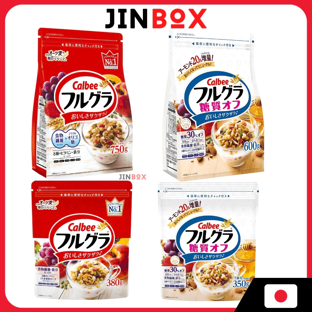 [ส่งตรงจากประเทศญี่ปุ่น] Calbee Frugra Fruit & Granola - Original/ Reduced Sugar