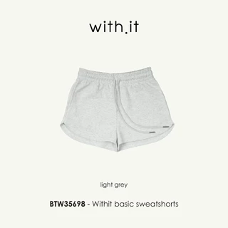 Withit basic sweatshorts กางเกงวอร์มขาสั้น - BTW35698