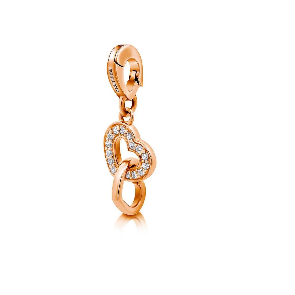 Jewellista تعليقة فضة 925 DoubleLove بزركون — صورة 3