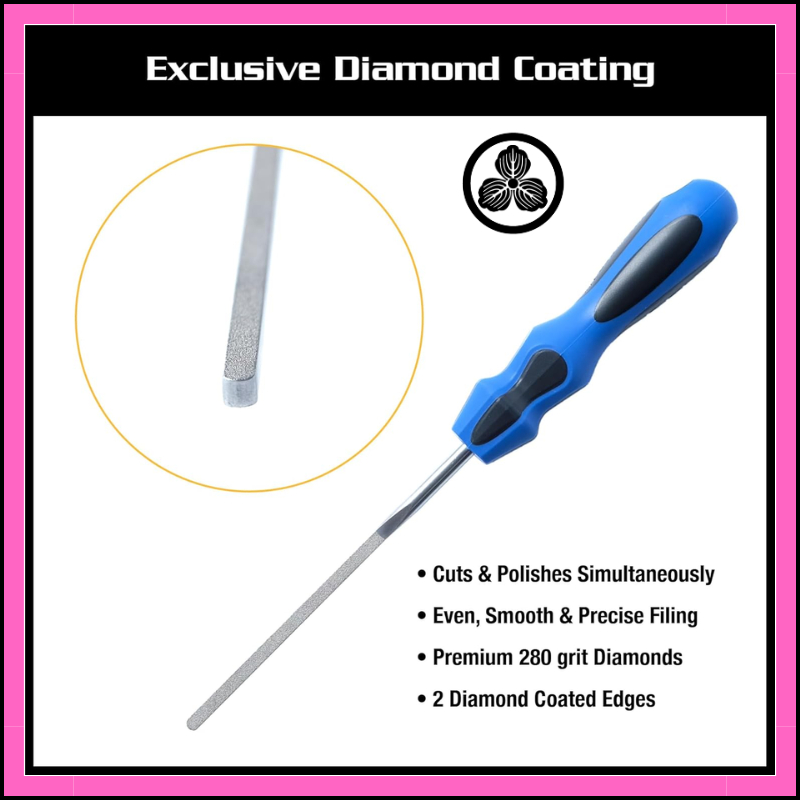 MUSICNOMAD Fret End Filing Made Easier Diamond Coated E-File MN830 [Genuine Domestic Product]
