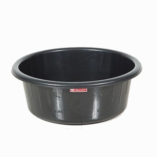 กะละมังกลมสีดำ ตรางู 17 ลิตร (เบอร์ 53) ขนาด 50cm. อ่างพลาสต…