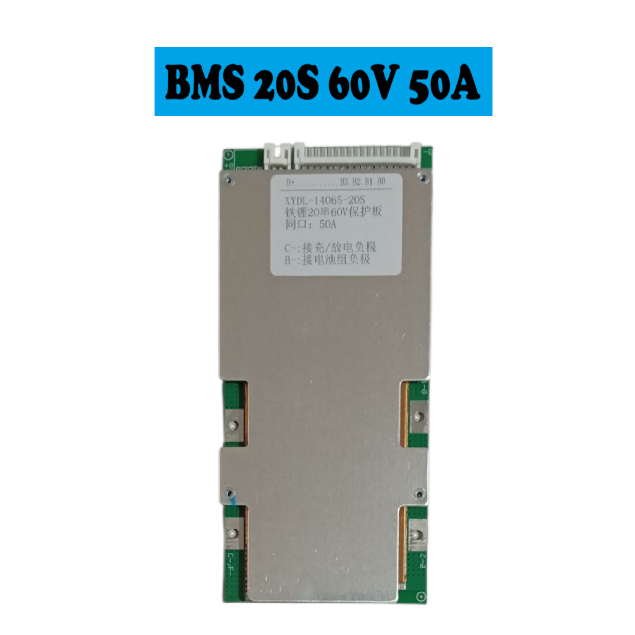 BMS LiFePo4 3.2V 20S 60V 50A