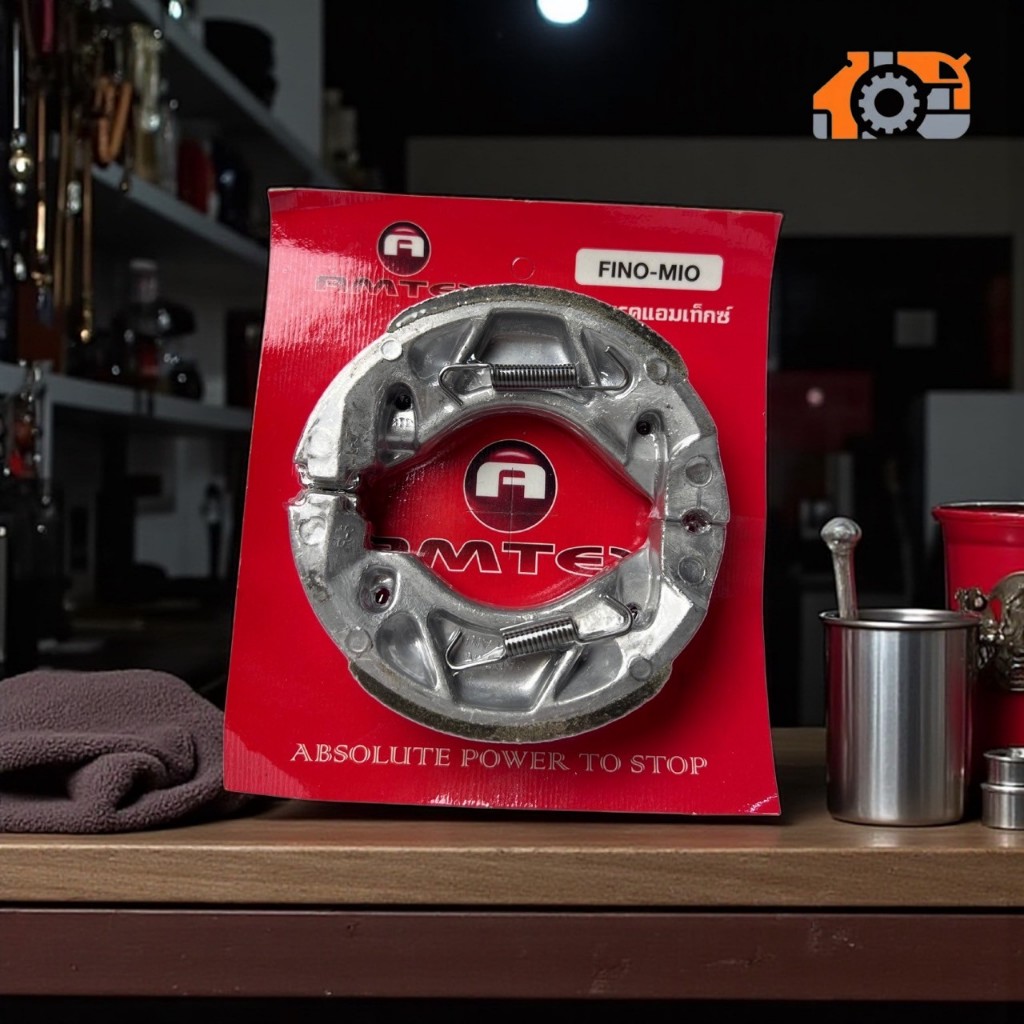 ผ้าดรัมเบรค YAMAHA MIO125  MIO FINO FINO125 GRANFILANO QUBIC NMAX NOUVO SPARK135 หน้า+หลัง ก้ามใหญ่ห