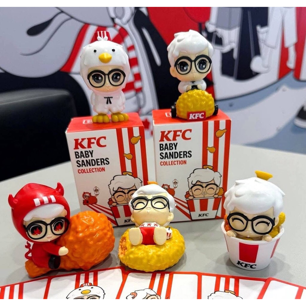 (ทักขอลด20%) *มีส่งด่วน* กล่องสุ่ม KFC Baby Sanders Collection กล่องจุ่ม เคเอฟซี เบบี้ แซนเดอร์ จาก 