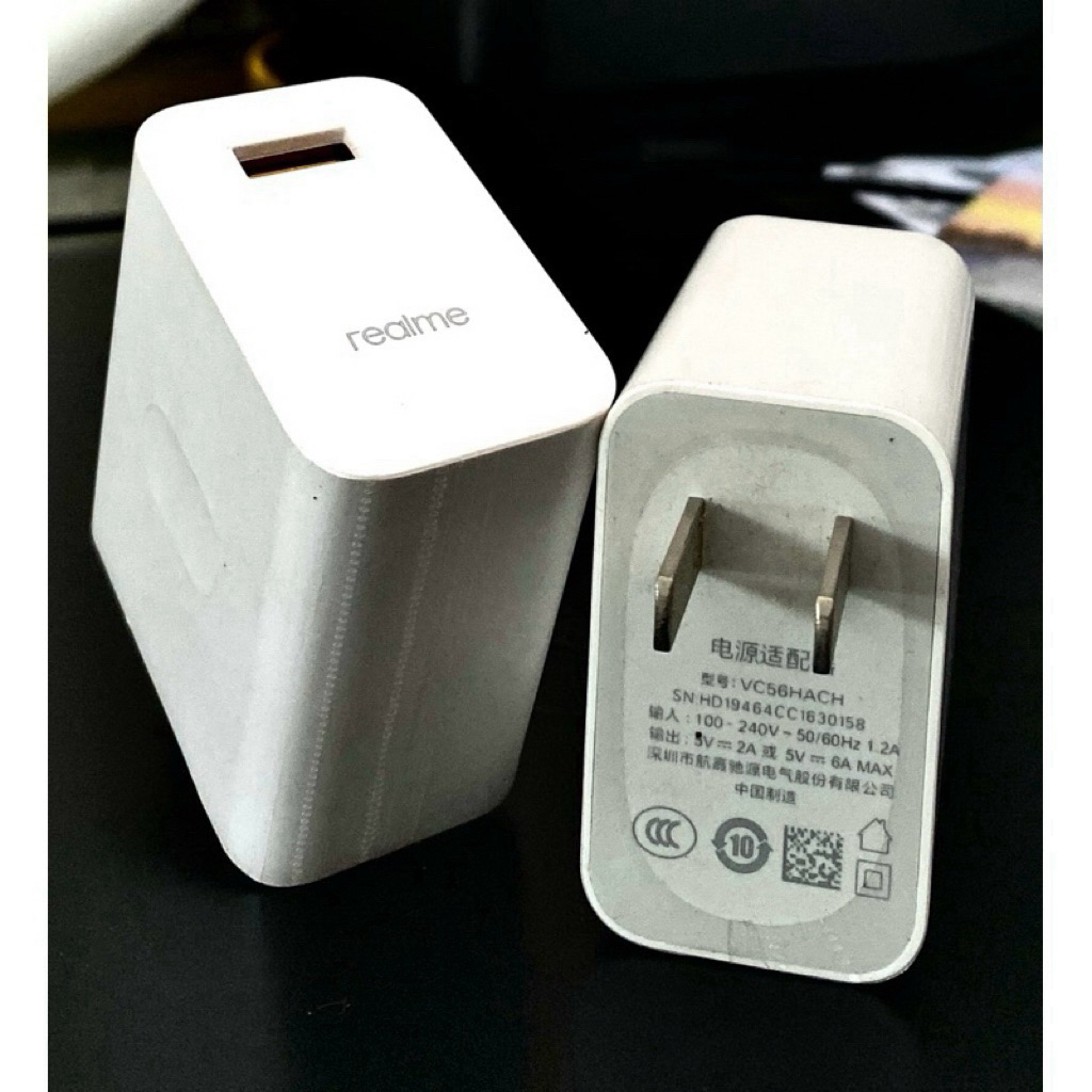REALME 30W FASTCHARGE ** ADAPTER 30W ** ( NO PACKAGE) ** ขาแบน **
