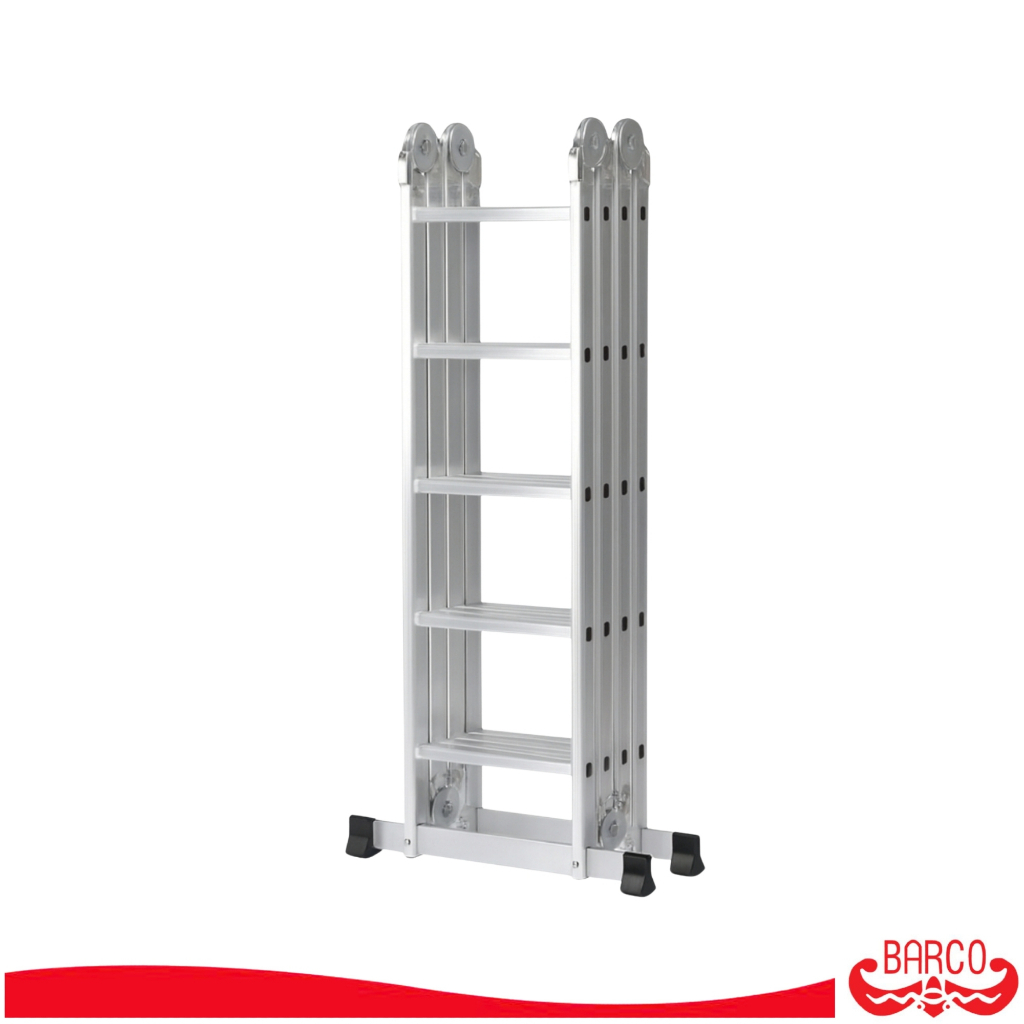 BARCO บันไดอเนกประสงค์อลูมิเนียม (สีดำ) รุ่น M5 4x6 24 ขั้น 6.8 เมตร