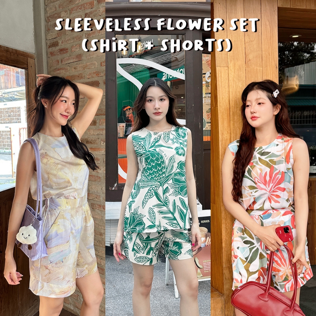 ชุดเซ็ท เสื้อแขนกุด + กางเกง Original collection by lovebirds
