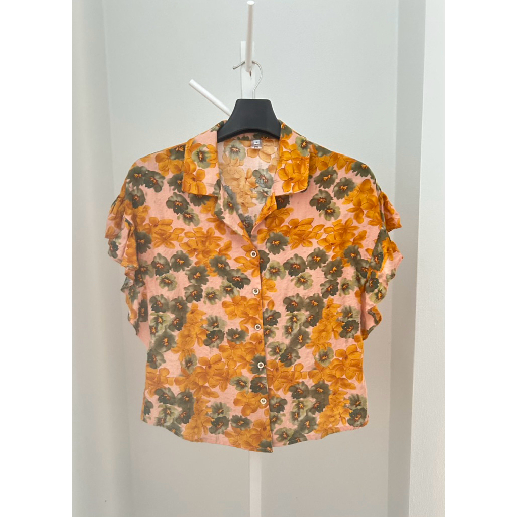 🔥👚คอปกแขนระบาย ป้าย Seri Shop