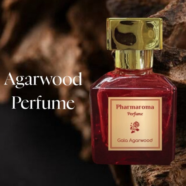 น้ำหอมกลิ่นกฤษณา Agarwood Perfume ในตำนานหอมติดทนนาน 5-6 ชั่วโมง บรรจุในขวดสีแดงทองขนาด 50 ml