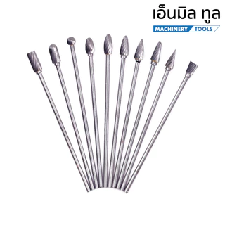 ดอกเจียร หัวเจียรคาร์ไบด์ หัวกรอ ดอกขัด ขนาดหัว 6 มม. แกน 3 มม. ยาว 100 มม.