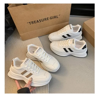ส่งฟรี รองเท้าผ้าใบผู้หญิง แนวสปอร์ต รองเท้ากีฬา พื้นหนานุ่ม น้ำหนักเบา กันลื่น ผ้าใบลำลอง พร้อมส่ง [LN8896]