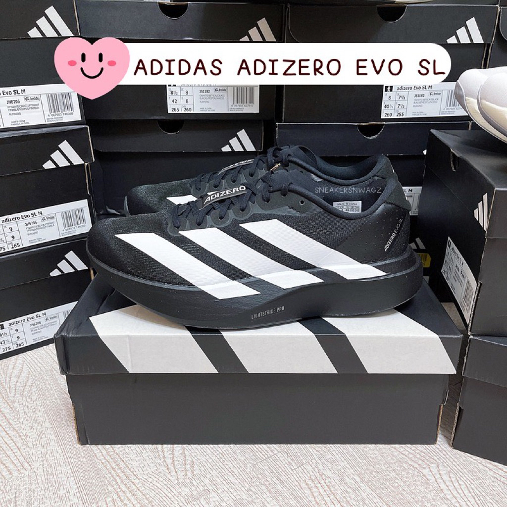 [พร้อมส่ง] รองเท้าวิ่ง ADIDAS ADIZERO EVO SL - (JP7149)  Color: Core Black/Core White