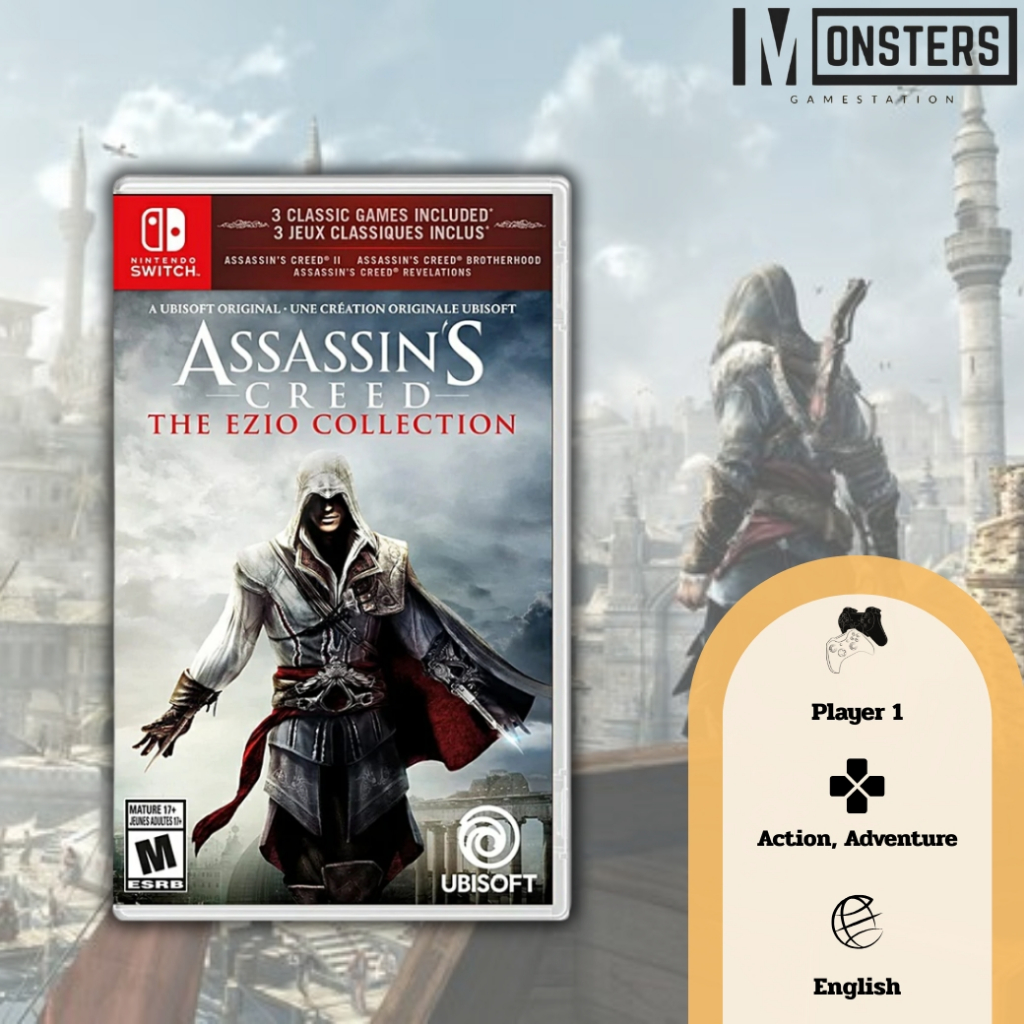 Assassin’s Creed The Ezio Collection (NINTENDO SWITCH) [มือ1] (สินค้าพร้อมส่ง) (ปก US)