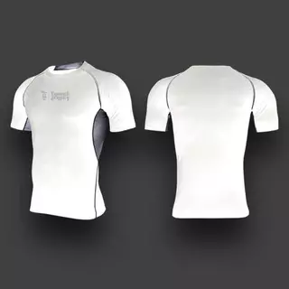 เสื้อรัดกล้ามเนื้อ PRO เสื้อรัดรูปแขนสั้นระบายอากาศ Z007