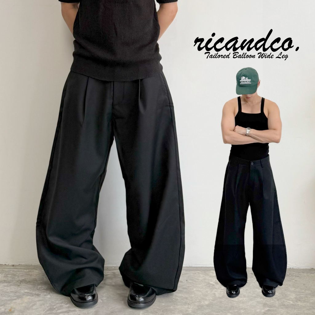 Ricandco Tailored Balloon Wide Leg Black