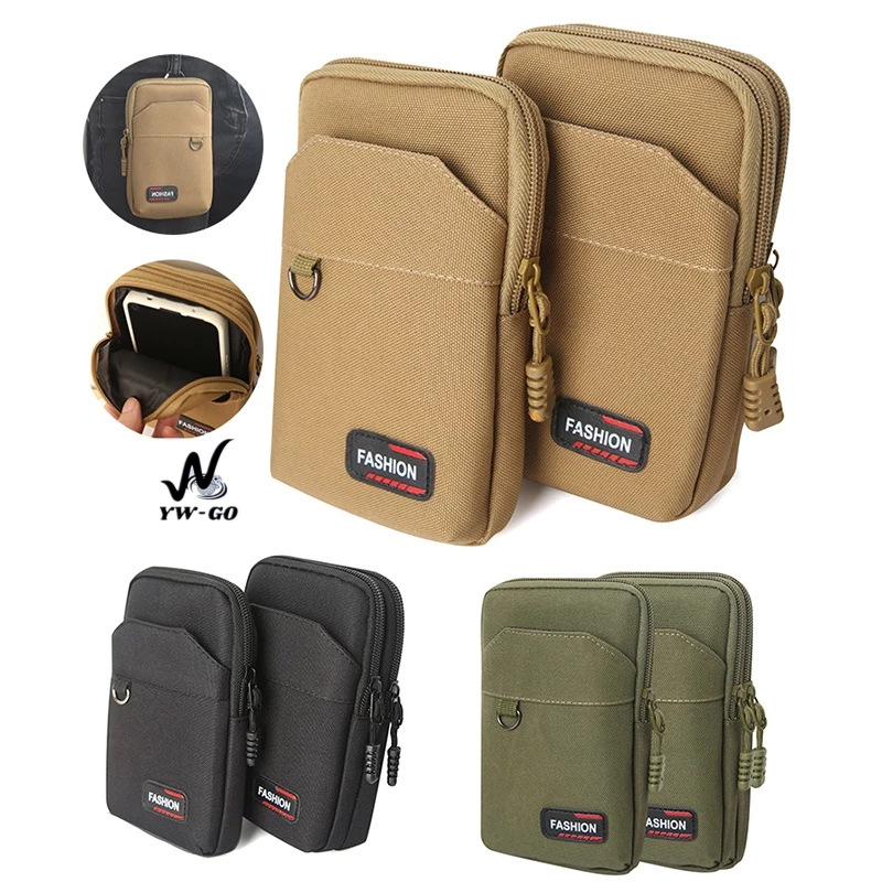 กระเป๋าคาดเอว ผ้าออกซ์ฟอร์ด กระเป๋าร้อยเข็มขัด เหมาะกับการพกพาเล่นกีฬากลางแจ้ง (2 สไตล์ ซิปคู่/ซิปเดียว) G3417