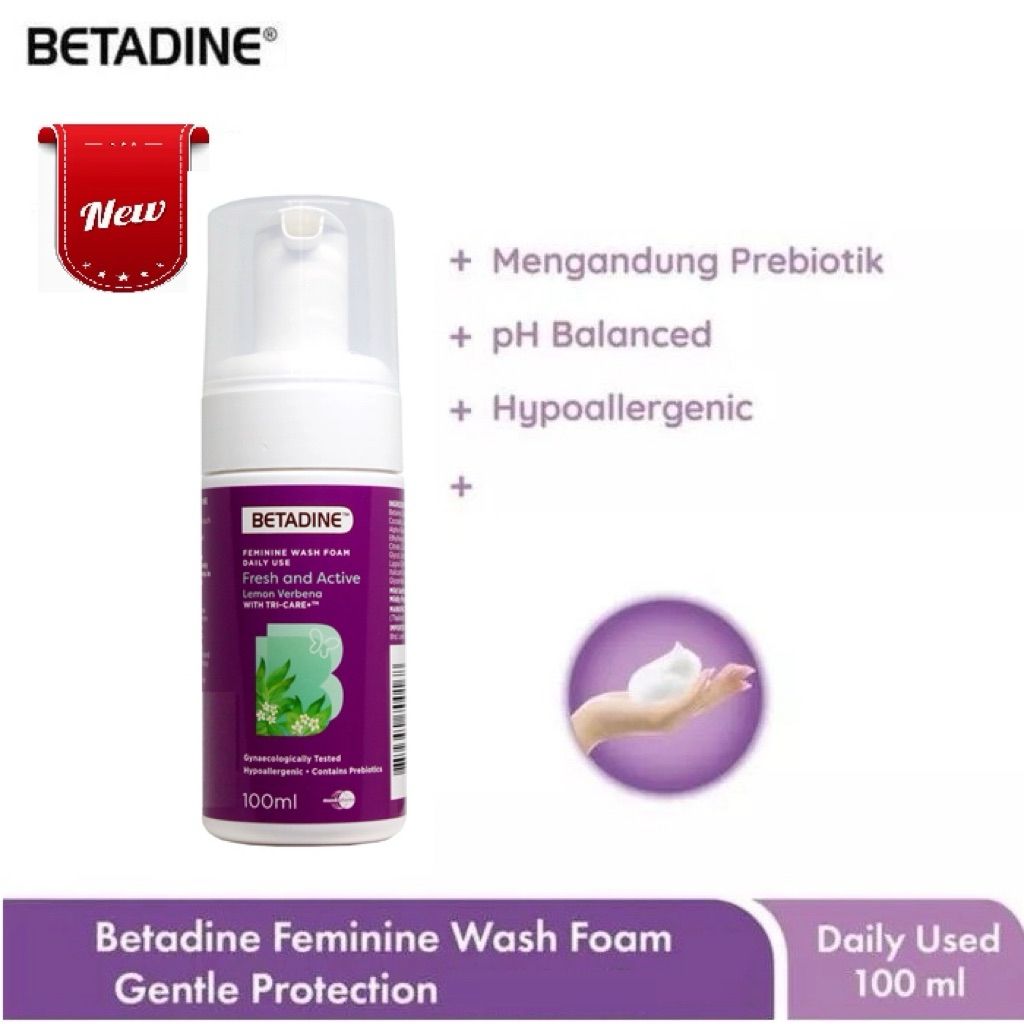 Betadine Fem Wash Foam Moist Calendula 100ml