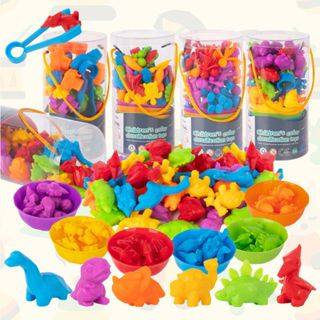 Ladybug ของเล่นฝึกแยกสี ของเล่นเสริมพัฒนาการ Montessori มาพร…