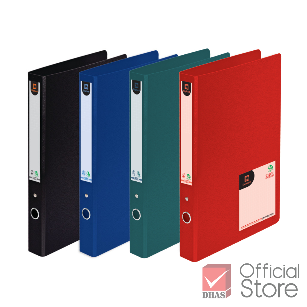 Elephant แฟ้ม 2 ห่วง แฟ้มสันกว้าง No. 210PF จำนวน 1 แฟ้ม