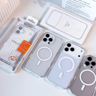 [i17]🔋พร้อมส่ง S43 เคสใสชาร์จไร้สายงานดี & เคส FEILATU เคสแม่เหล็ก for iPhone เคสไอโฟน เคสใส 16Plus,17Pro,17Promax
