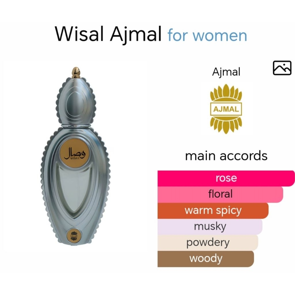 original Arabic perfume by Ajmal wisal / wisal Dhahab