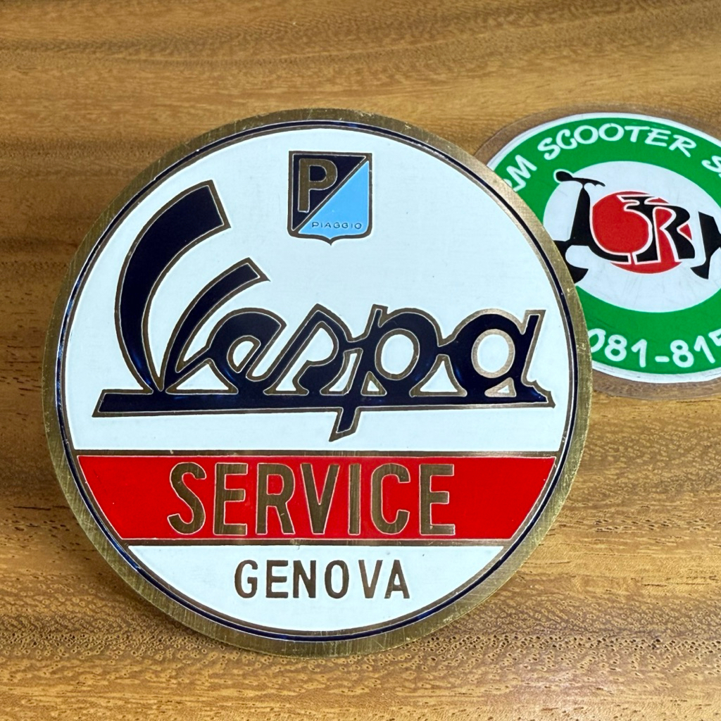 🔥ป้ายเพลทแต่งรถ Vespa Service