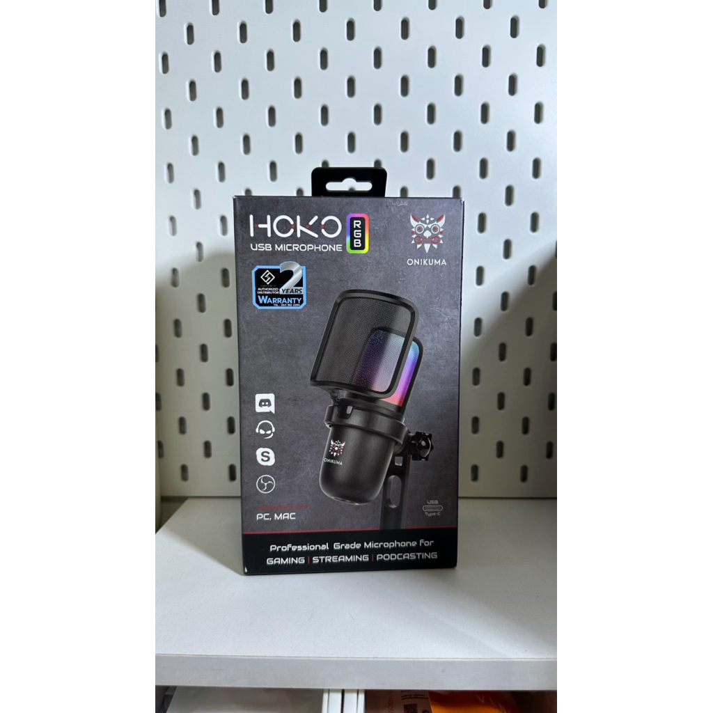 ไมค์ ONIKUMA M730 รุ่นมีไฟ RGB ไมโครโฟนใช้งานผ่าน มือถือ โน๊ตบุ๊ค ไอแพด ได้ ไมโครโฟนตั้งโต๊ะ