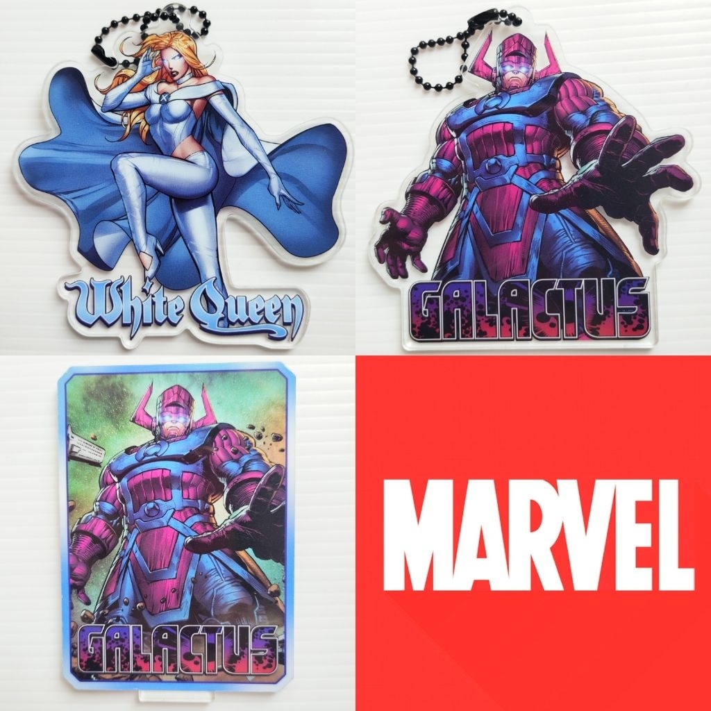 Standy Acrylic / พวงกุญแจอะคริลิค Galactus กาแลคตัส / White Queen MARVEL SNAP มาร์เวล ญี่ปุ่นมือสอง