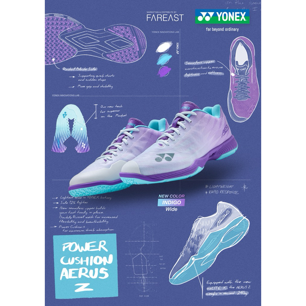 YONEX AERUS Z NEW COLOR 2025-2026