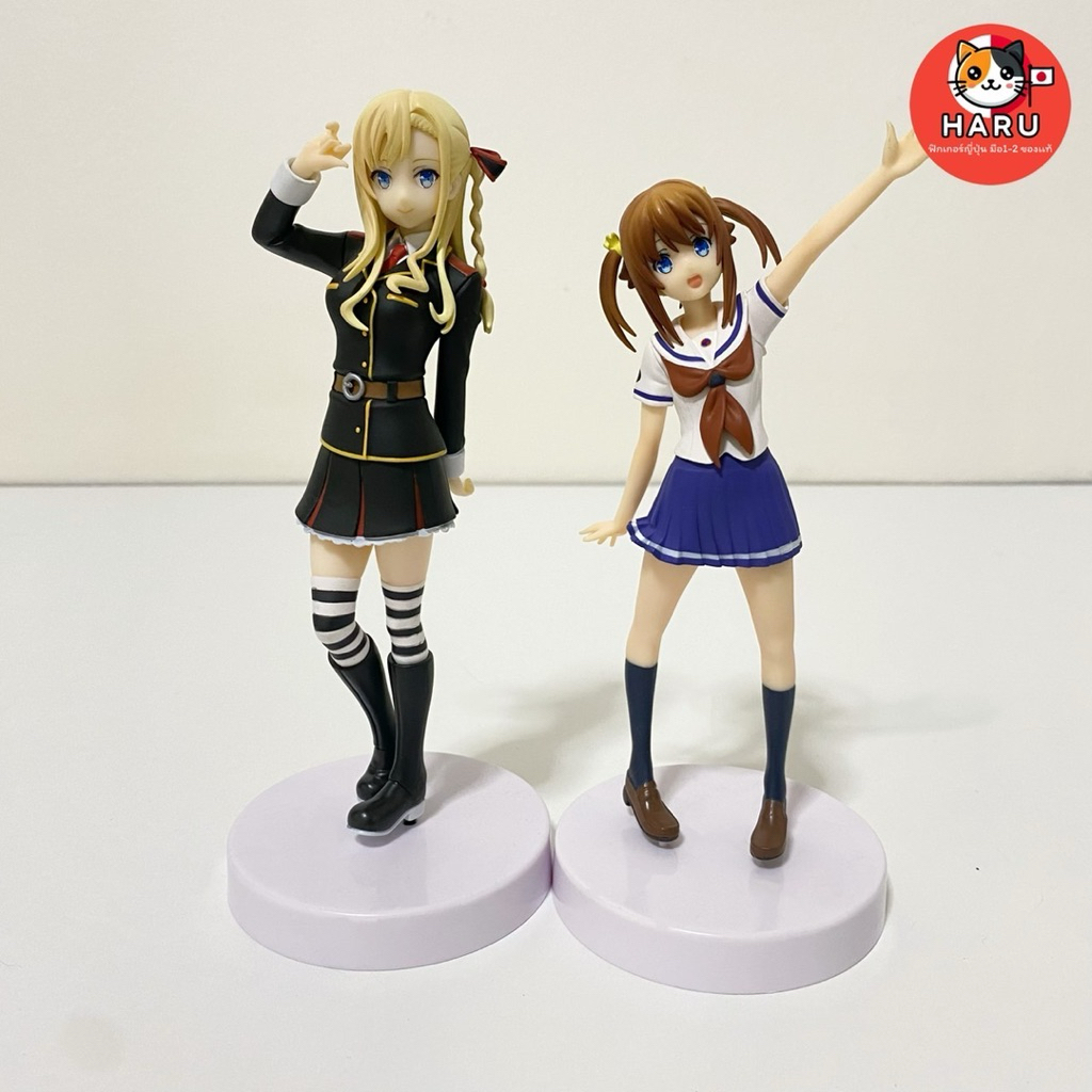 [พร้อมส่ง/มือ2ไม่มีกล่อง/ของเเท้] Wilhelmina & Misaki akene - Special Figure - High School Fleet (Ha