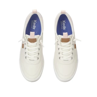 KEDS รองเท้าผ้าใบแบบผูกเชือก รุ่น CENTER III SLIP ON LEATHER สีขาว ( KW-CNTSLP-6-110 )