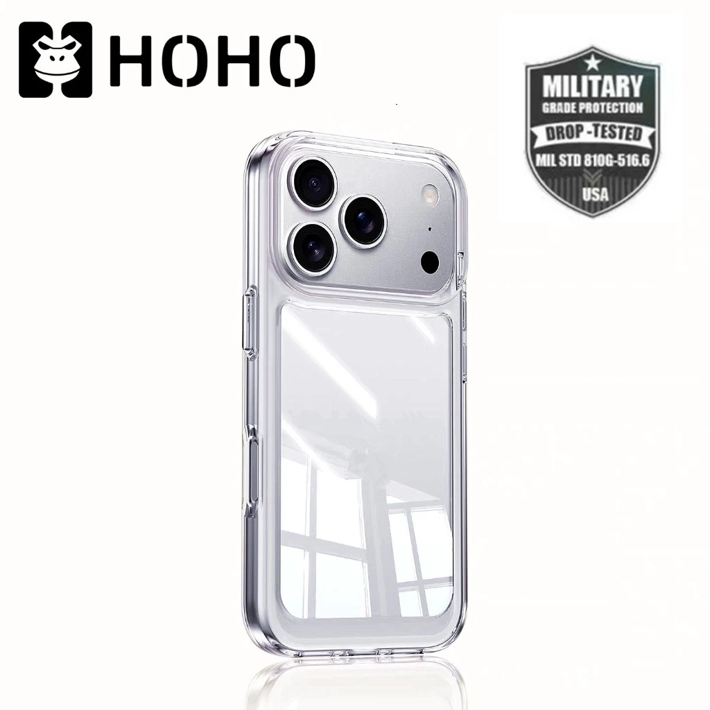 K เคสใสกันกระแทก เคสใส ใช้สำหรับ iPhone 17 Air 11 12 13 14 15 16 17 Pro Max Mini 6 7 8+ SE XR XS Max Plus TPU Clear Case thumbnail 3