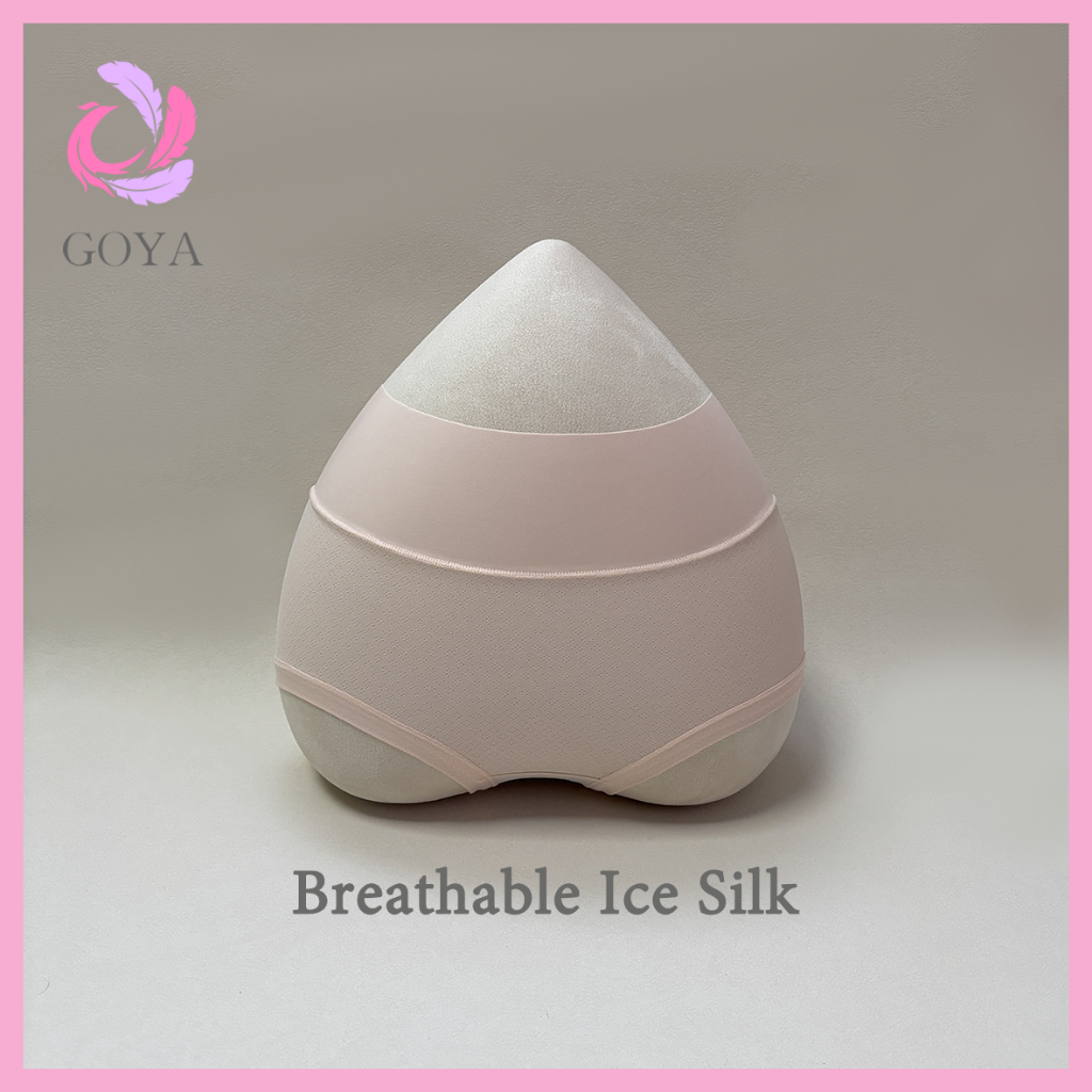 กางเกงในผู้หญิง IceSilk กางเกงใน หญิงเอวสูงผ้าไอซ์ซิลค์ กางเกงในตาข่ายระบายอากาศ กางเกงในยืดหยุ่นสูง