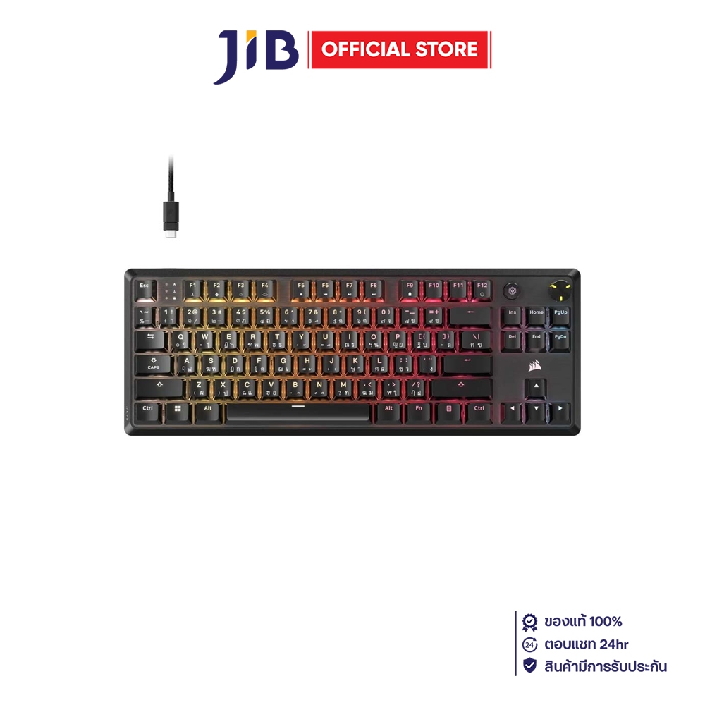 KEYBOARD (คีย์บอร์ด) CORSAIR K70 CORE TKL (BLACK) (CORSAIR MLX RED SWITCH RGB EN/TH) (CH-911911E-TH)