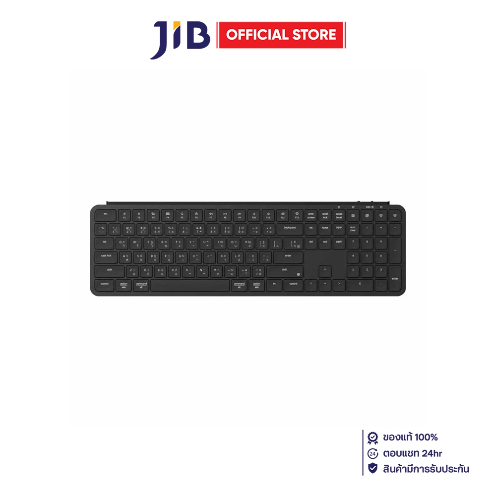 WIRELESS KEYBOARD (คีย์บอร์ดไร้สาย) KEYCHRON B6 PRO (DEEP BLACK) (SCISSOR SWITCH NON-BACKLIT EN/TH) 