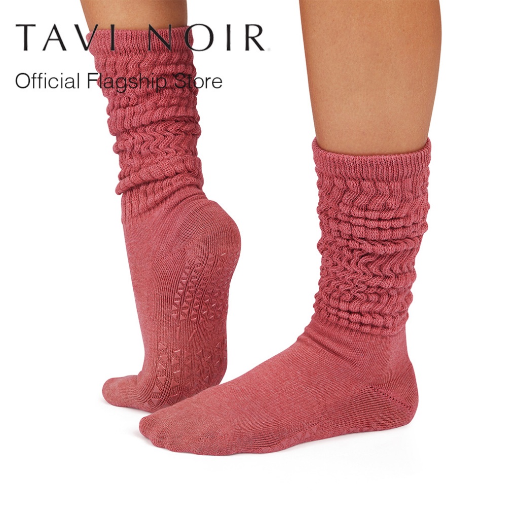 (New FALL D2 2025) Tavi Grip Stacy Ruby Heather ถุงเท้ากันลื่นไม่แยกนิ้วเท้า