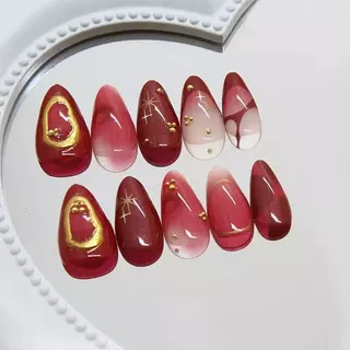 【สินค้าใหม่W2027] พร้อมส่งในไทย แฟลชเจาะเล็บปลอม เล็บปลอมกันน้ำ กล่องละ 24 ชิ้น เล็บปลอมสำเร็จรูป