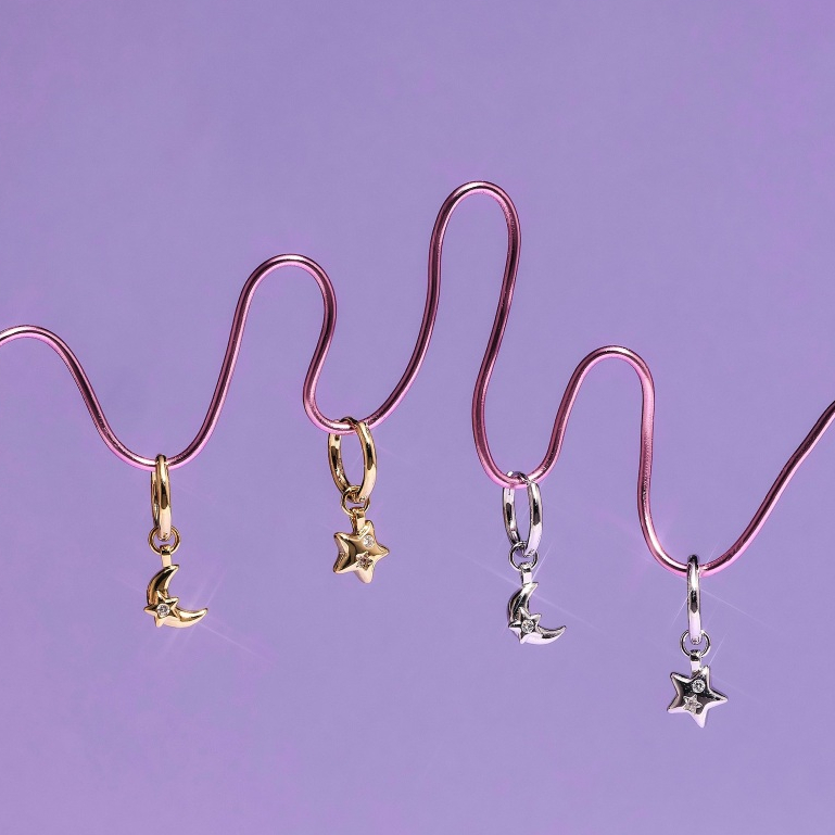YVIS Midnight Hoop Brass Earring - Bedtime Story